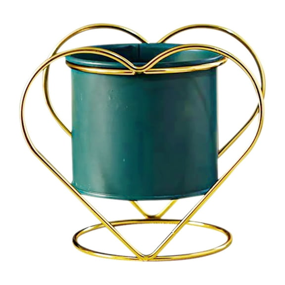 Metal Vases for Flowers Plant Pots Outdoor Planter Office Blue