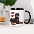 thumbnail image 3 of CafePress - I Heart My Doberman Mug - 11 oz Ceramic Mug - Novelty Coffee Tea Cup, 3 of 4