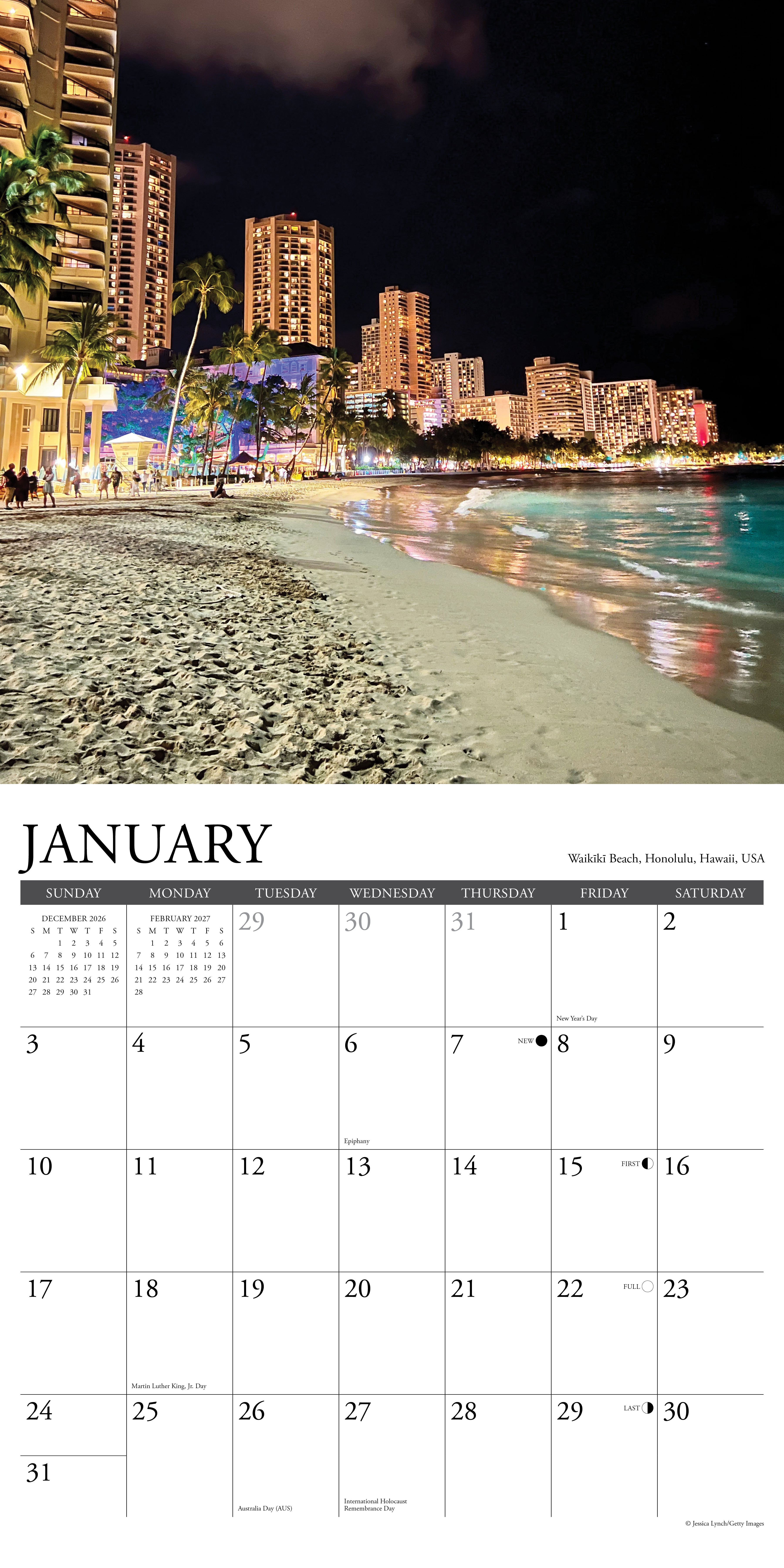 Willow Creek Press, World's Best Beaches 2027 Wall Calendar