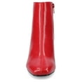 thumbnail image 6 of Journee Womens Kelssa Square Toe Kitten Heel Ankle Booties, Widths Available, 6 of 9