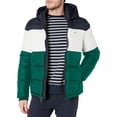 thumbnail image 1 of Chaqueta Tommy Hilfiger para hombre, clásica, con capucha, acolchada, color verde S, 1 of 4
