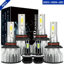 9005 High 9006 Low 881 Fog Light for Freightliner M2 106 2011-2017 LED Headlight Bulbs 6pcs