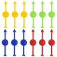 thumbnail image 1 of Arrow Game Spinners NQEUEPN 12 unidades de plástico de 10 cm, 4 colores, 1 of 7