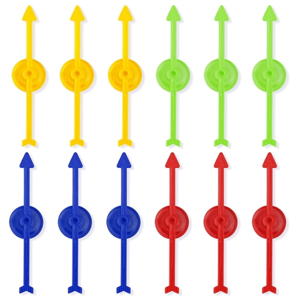 Arrow Game Spinners NQEUEPN 12 unidades de plástico de 10 cm, 4 colores