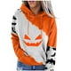 thumbnail image 2 of Sudadera con capucha para mujer, suéter de manga larga con cuello redondo, Vestido largo con bolsillo, moda de Halloween, 2 of 4