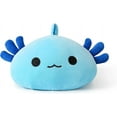 thumbnail image 2 of Cute Axolotl Plushie, Soft Stuffed Animal Salamander Plush Pillow, Kawaii Toy for Kids (Blue A, 13"), 2 of 4