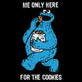 thumbnail image 2 of Women's Sesame Street Me Only Here for the Cookies  Graphic T-Shirt, 2 of 4