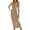 Khaki, variant on Womens Cover Ups Women's Solid Color Bohemian Floral Print Loose Casual Resort Wear Beach Cover Up Swimsuit Cover Up Beige L