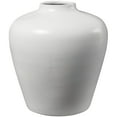 thumbnail image 6 of DecMode 14" Matte White Ceramic Vase, 6 of 12