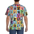 thumbnail image 2 of Rocae Cute Dogs Collage for Men's Moisture-Wicking Crew Tee - T-Shirt for Sports, Outdoor Activities, and Casual WearSmall, 2 of 9