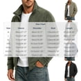 thumbnail image 3 of BRGZLK Men's Fleece Jacket Stand Collar Full Zip Long Sleeve Baggy Plus Size Warm Coat with Pockets Fall Winter Fashion Coats 2026 Khaki XL, 3 of 9