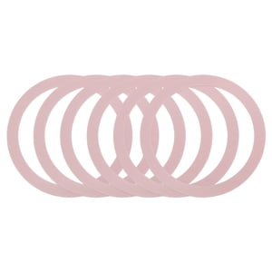 6Pcs Anneau d'adaptateur magnétique, Kit de conversion de chargeur sans fil magnétique, Or rose