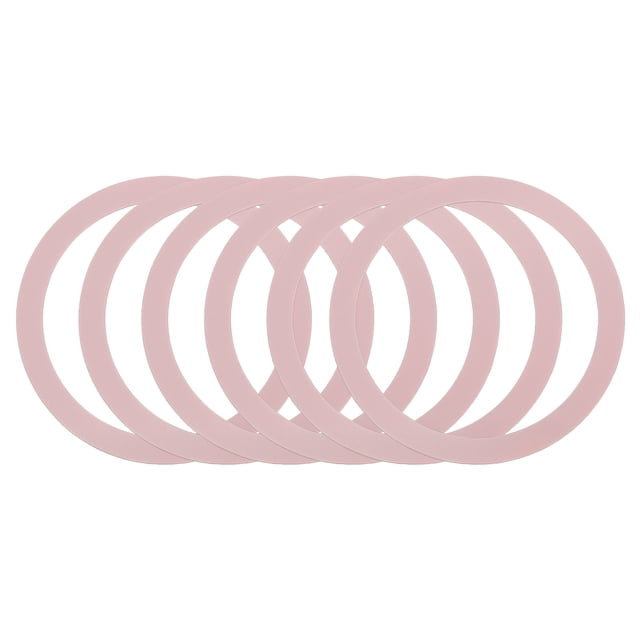 6Pcs Magnetic Adapter Ring, Magnetic Wireless Charger Conversion Kit, Rose Gold