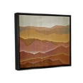 thumbnail image 3 of Stupell Industries Warm Glowing Mountain Range Overlay Desert Landscape Painting Jet Black Floating Framed Canvas Print Wall Art, Design by Liz Jardine, 3 of 5