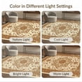 thumbnail image 7 of ODIKA 2'x3' Washable Throw Rug Non-Slip, Low Profile, Flatwoven, Easy Care Vintage Boho Terracotta Farmhouse Orange Statement Pink Fall Flowing Dynamic for Hallway, Study Room, 7 of 7