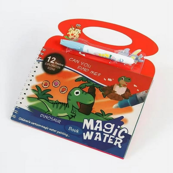 Hbdhejl Water Coloring Book Reusable Painting Cartoon Animal Book Mess Drawing Painting Books For Toddlers Boys Girls Educational Learning Gifts