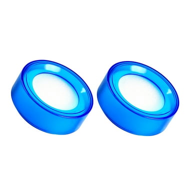 Hemoton  2 Pcs Money Counter Finger Tips Moist Fingers Paper Gripper Cash Handling Sponge Cup Moistener Blue