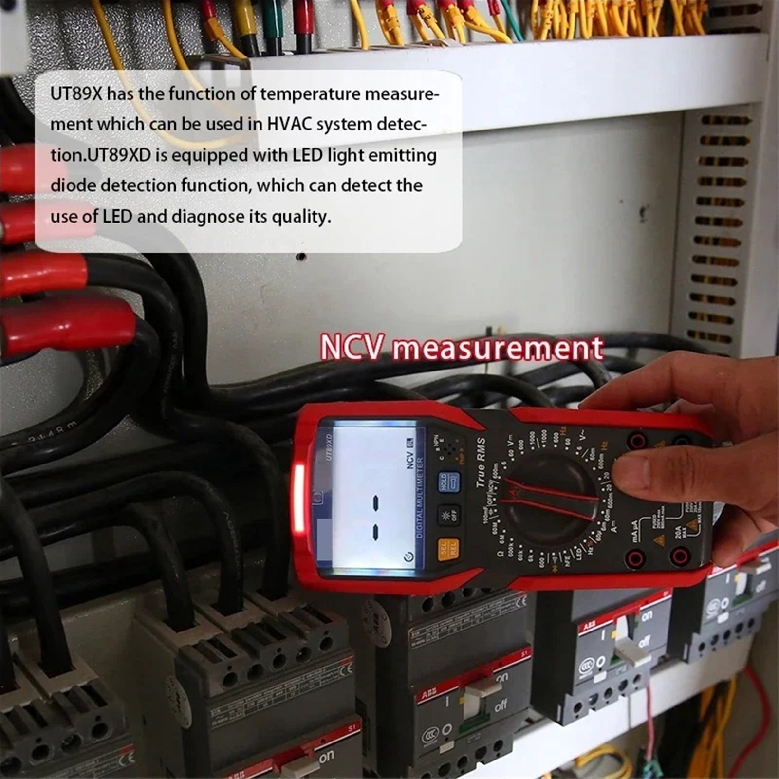 Professional Digital Multimeter UT89X UT89XD True RMS NCV 20A Current AC DC Voltmeter Capacitance Resistance Tester ,Battery Test