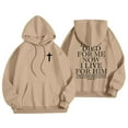 thumbnail image 5 of XINXIAOO Hoodies Sweatshirt for Women Long Sleeve Hoodie Pullovers for Women Baggy Hoodies Khaki Sweatshirt Womens Clothes Trendy Fall 2025 Womens Clothes Trendy, 5 of 5