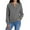 Grey, variant on Sweaters for Women, Womens V Neck Long Sleeve Sweatshirts Half Button Soft Knit Lightweight Pullover Fashion Fall Clothes Grey M