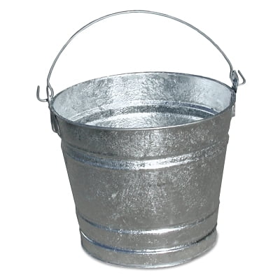 Galvanized Pail, 14 Qt | Bundle of 5 Each