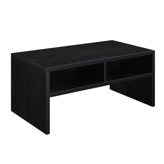 Coffee Table with Shelves - Modern Minimalist Table, 40" x 20" x 18"