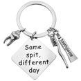 thumbnail image 1 of Same Spit Different Day Keychain Tooth Charm Keychain Toothpaste Charm Keychain Tooth Brush Charm Keychain, 1 of 2