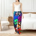 thumbnail image 6 of Lsque Geometry Dash Print Women's Pajama Pants, Lounge Pant - Comfortable Home Wear,Elastic Waistband, Stylish Design-Medium, 6 of 9