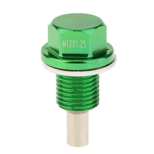 X1.25 M14X1.5 M20 Herramienta de cochera De Tapón De Llenado De Drenaje De Sumidero De Aceite Anodizado Verde