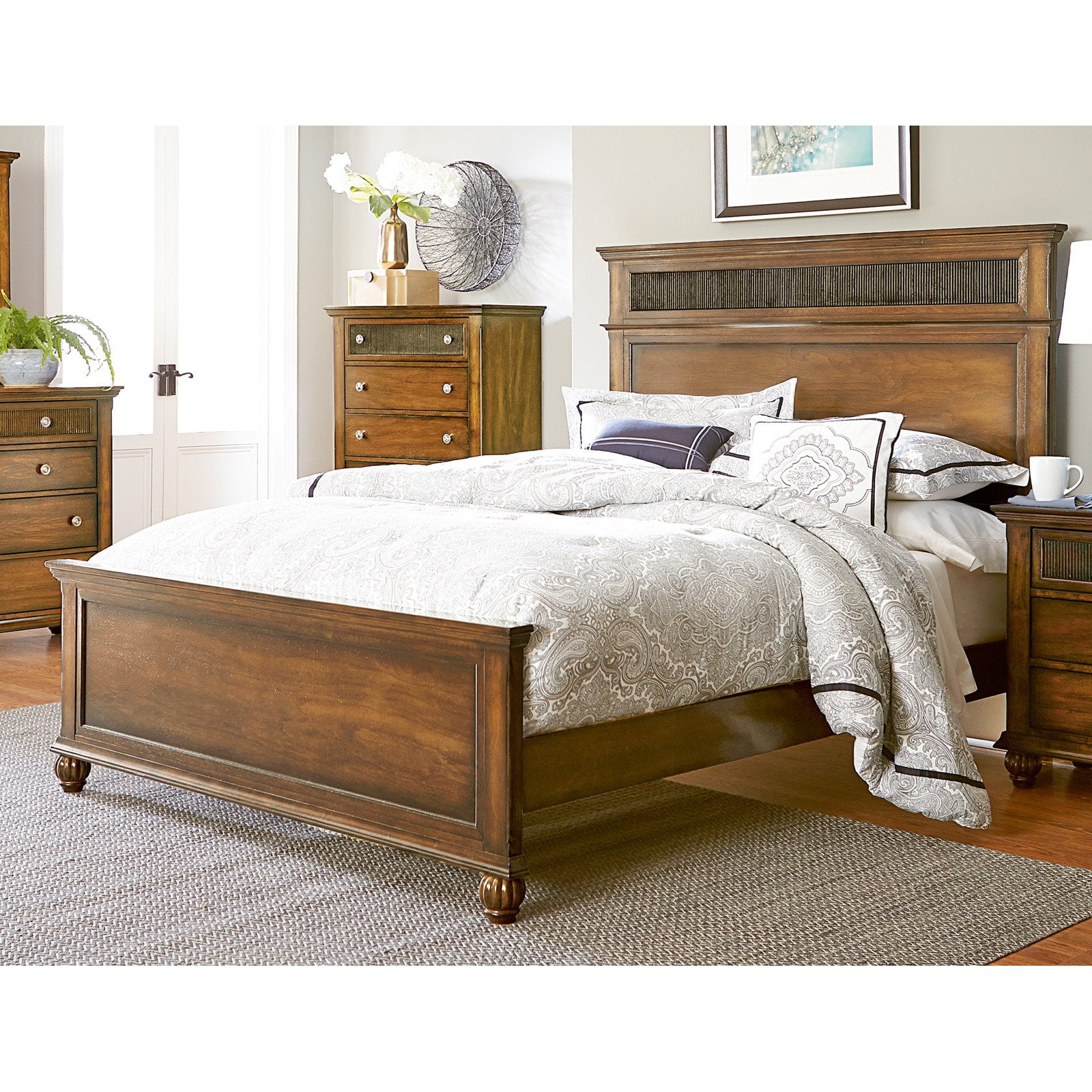 Progressive Furniture Cotswold Grove Panel Complete Bed