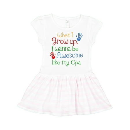 

Inktastic Awesome Like My Opa Gift Toddler Girl Dress