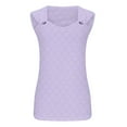 thumbnail image 6 of Mrat Cute Womens Tank Tops Women's Fashion Casual Sleeveless Blouse V-Neck Tops Cute Womens Tank Tops S-527 Purple XL, 6 of 6