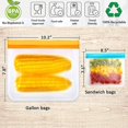thumbnail image 2 of 12pcs Reusable Storage Bags. Bpa Free Reusable Freezer Bags, 2 of 3