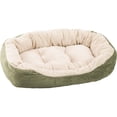 thumbnail image 1 of Sleep Zone 31" Large Sage Green Checkerboard Napper Dog Bed, 1 of 3