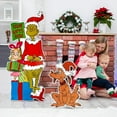 thumbnail image 3 of GuassLee 1pc Green Monster "Leave Gifts Here" Sign - Xmas Tree Indoor Outdoor Home Yard Decor, 3 of 7