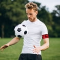 thumbnail image 5 of KAKOWELY Football Soccer Captain Armband Adjustable Soccer Rugby Basketball Player Bands (Red),3.94X"X2.76"X0.2", 5 of 5