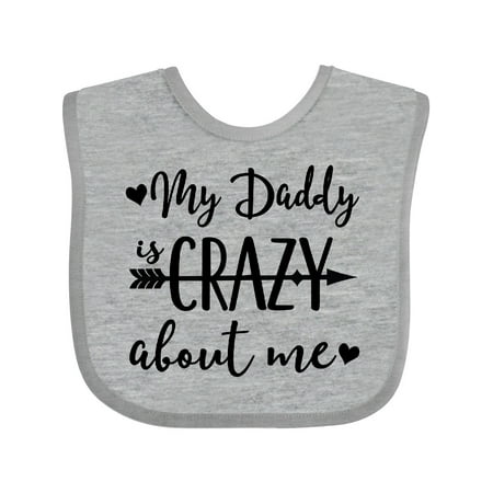 

Inktastic My Daddy is Crazy About Me Cute Tribal Arrow Gift Baby Boy or Baby Girl Bib