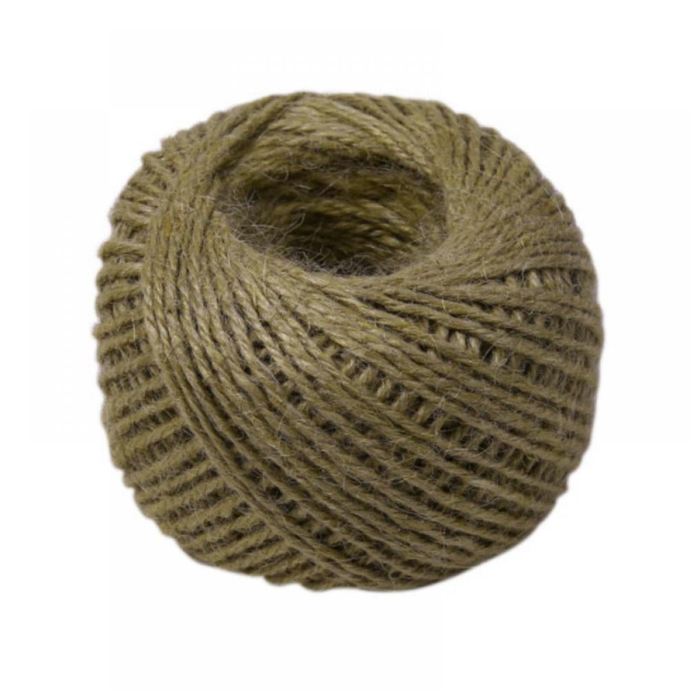 Gift Wrapping All Natural Sisal Fiber Hemp Rope Cord 3/8-Inch by 50-Feet for Arts Crafts Decoration Cat Scratching Post Replacement and Burlap Potato Sacks. DIY Twisted Sisal Rope 