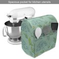 thumbnail image 2 of Garden Stand Mixer Cover, Flourishing Flowers Foliage Petals Summer Gardening Buds Pattern, Kitchen Appliance Organizer Bag Cover with Pockets, 5 Quarts, Seafoam Dark Blue and Green, by Ambesonne, 2 of 4