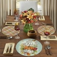 thumbnail image 7 of CounterArt "Fall Pumpkins" 4-Pack Round Reversible Tabletop Placemats, 7 of 7