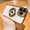 GolD, variant on Glitter Diamond Compatible for Magsafe Case for iPhone 14 13 12 11 Pro Max 14 Plus Rhinestone Logo View Magnetic Plating Transparent Lens Protector Cover Sparkling (Green,for iPhone 11 Pro)