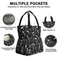 thumbnail image 3 of Halloween Skeleton Coffin Pattern Drawstring Lunch Bag Women - Drawstring Lunch Bag Insulated for Work Office - Stain-Resistant Large Lunchbags for Women with Multi-Pockets, 3 of 6