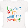 thumbnail image 4 of Inktastic My Aunt in Louisiana Loves Me Boys or Girls Long Sleeve Baby Bodysuit, 4 of 5