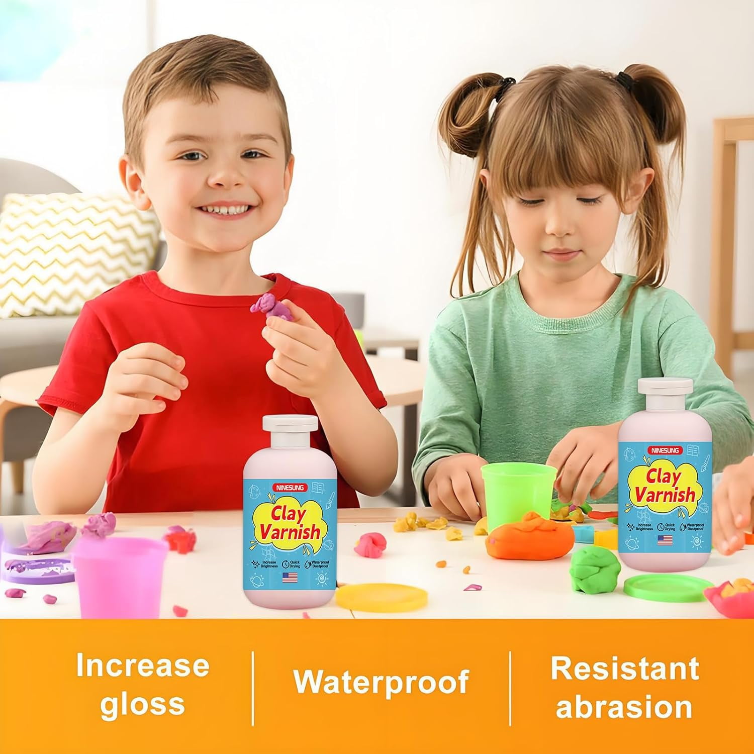 Vernis à Argile Séché à L'air Libre De 50 Ml, Mastic D'argile Séché à L