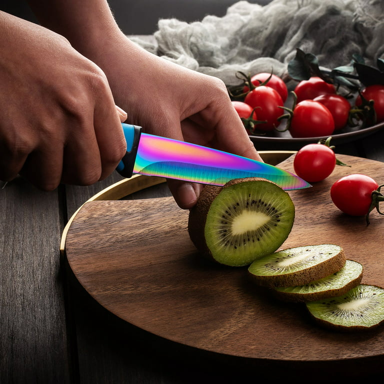 Rainbow Knife Set 18 Pcs Kitchen Knives Set Sharp Stainless Steel