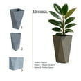thumbnail image 6 of LeisureMod Aloe Fiberstone and MgO Clay Planter, Mid-Century Modern Tapered Square Planter Pot for Indoor and Outdoor (Grey, 29" Height), 6 of 7
