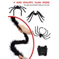 thumbnail image 3 of Araña gigante de Halloween, acina, falsa, grande y peluda, 255 cm, negra, 3 of 7
