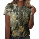 thumbnail image 1 of Tops Y Blusas de las Mujeres Estampadas Cuello Redondo Manga Corta, Poliéster Casual Top para Diario, Fiesta Y Todas las Estaciones, 1 of 5