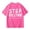 1-Pink119, variant on Big Girls Basic Tshirt Letter Graphic Short Sleeve Summer T-Shirt for Children Stylish Active Pullover Top， Pink
