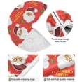 thumbnail image 2 of FMSHPON Santa Claus Xmas Christmas Tree Skirt Stand Mat for Holiday Party Decoration Indoor Outdoor 36 inches, 2 of 6